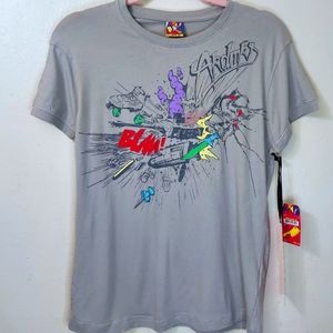 Akdmks Comix Blam Tee Gray Graphic Medium